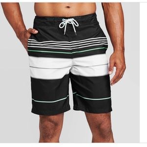 Men's 9" Striped Engineered Swim Shorts - Goodfellow & Co™